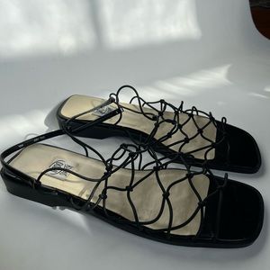 Y2k Flat Sandals (Never Worn!)